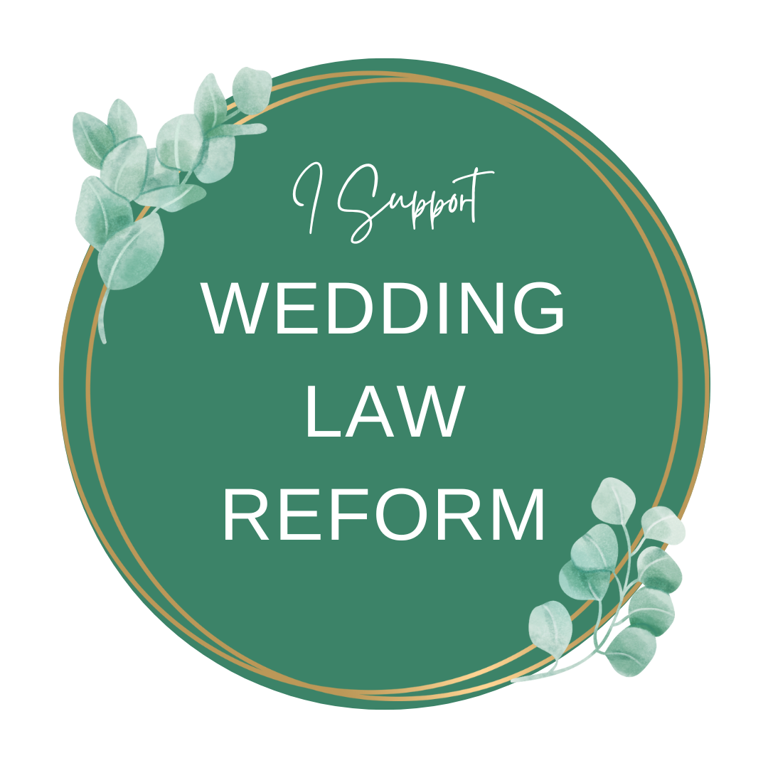 Supporter of the Wedding Law Reform campaign